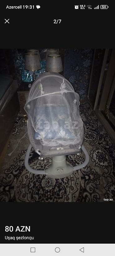 Uşaq şezlonqu – elektrikli yelləncək funksiyalı - Marka: Mastela - — 5