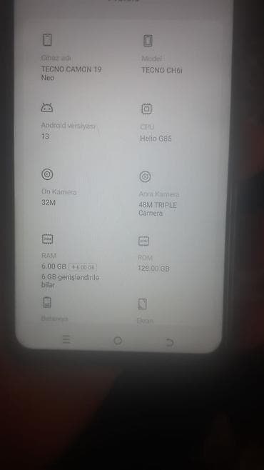self portrate: Tecno Camon 19 Neo, 128 GB, rəng - Boz, İki sim kartlı — 4