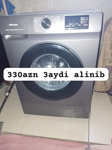 Elektronika: Hisense paltaryuyan maşın – ön yükləməli, 6 kq tutum. - Buxar (Steam) — 1
