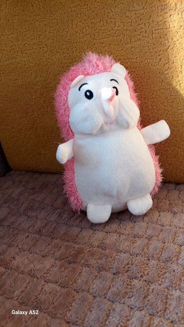 maşa i medved: Plyuş yumşaq oyuncaq – kirpi fiqurlu - Rəng: ön hissə ağ, arxa və — 1