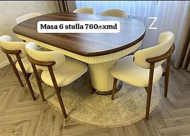 Qonaq otağı üçün, Yeni, Açılmayan, Oval masa, 6 stul lalafo.az -da Qonaq otağı üçün, Yeni, Açılmayan, Oval masa, 6 stul