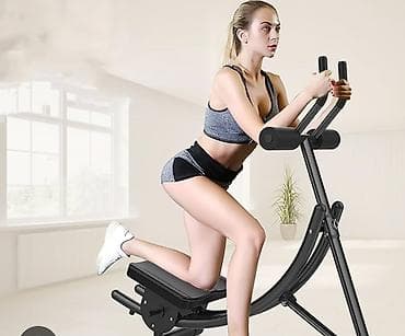 Dizaynı evdə istifadəyə uyğun olan qarın və bel trenaşoru. Sürüşməyən