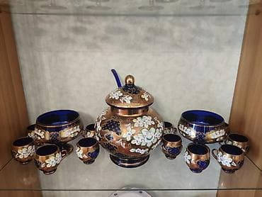 cay desti: Çay dəsti, rəng - Göy — 1