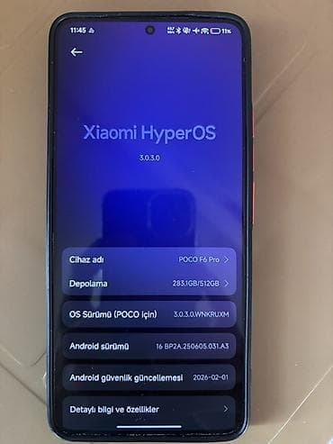 poko f6: Poco F6 Pro, 512 GB, rəng - Qara, Barmaq izi — 2