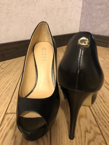туфли новая не одевала не разу: Туфли, Guess, Размер: 37, цвет - Черный, Б/у — 2
