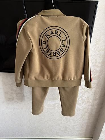 uşaq sortiki: Uşaq üçün idman dəsti – Karl Lagerfeld - Rəng: bej - Dəst: fermuarlı — 2
