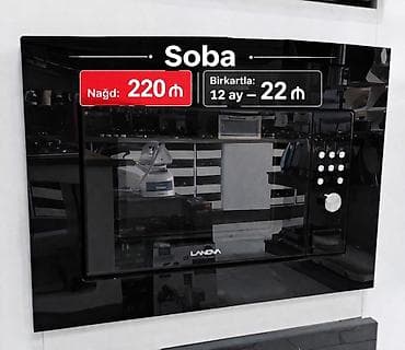 efba soba: Duxovka Lanova, Elektrik, rəng - Qara, Quraşdırılan, Yeni — 7