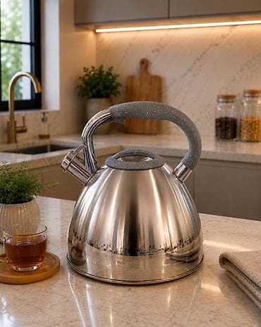samovar cay: 5 litr həcmdə paslanmaz poladdan olan caynikler. Fitcalan Çatdırılma — 2
