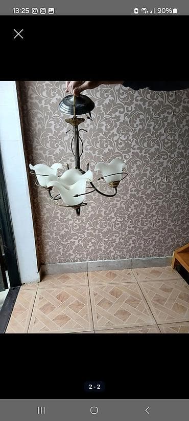Çılçıraq, 3 lampa, Metal