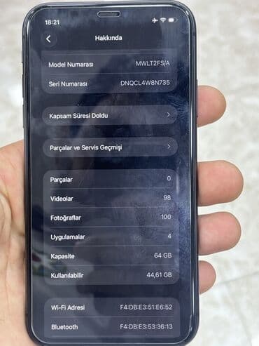 iphone 10 x: IPhone 11, 64 GB, Qara, Face ID — 7