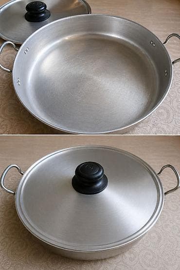 Tava, rəng - Gümüşü, Alüminium, Rusiya