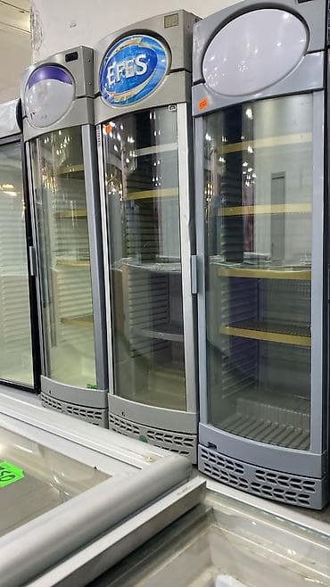 Kommersiya vitrin soyuducuları – şüşə qapılı, dik modellər - Markalı