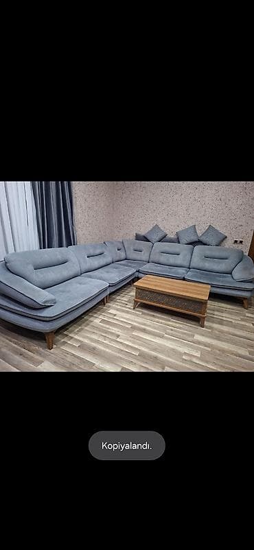 kunc divan ikinci el: Uqlavoy divan yaxşı veziyyetde Tecili satilir jurnalni masayla — 1