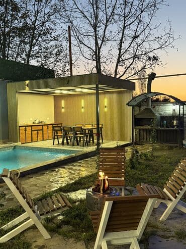 cay evi icarə: 120 kv. m, 3 otaqlı, Hovuzlu, Kombi, Qaz, İşıq — 8