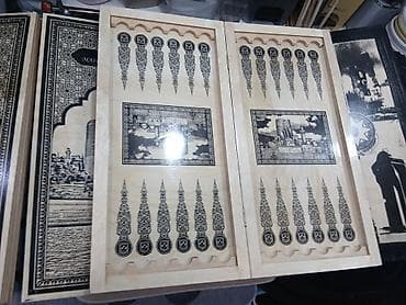 Velosiped ehtiyyat hissələri: 3 azn das ve zer Taxta nərd–şahmat dəsti - Material: təbii ağac — 1