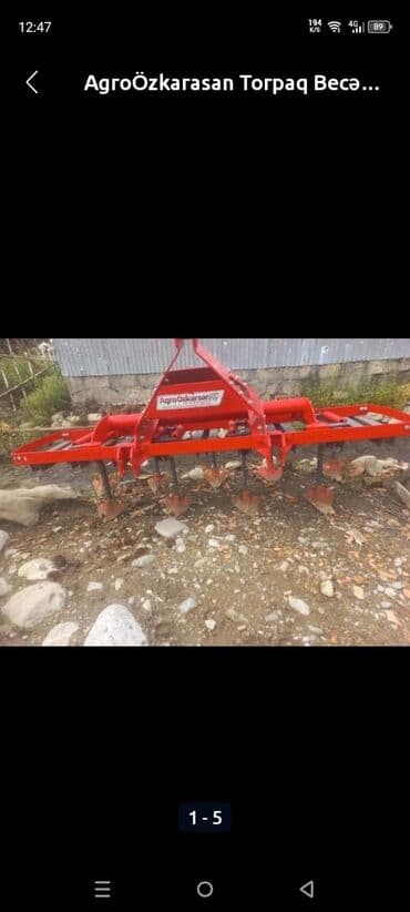 AgroÖzkarasan torpaq becərmə kultivatoru - Traktorun arxa 3-nöqtəli