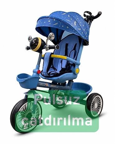 Yeni Üç təkərli Uşaq velosipedi 12", Pulsuz çatdırılma, Rayonlara çatdırılma