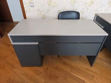 Ofis masa dəsti - Rəng: boz-qrafit tonlarında iki rəngli dizayn - lalafo.az -da Ofis masa dəsti - Rəng: boz-qrafit tonlarında iki rəngli dizayn -