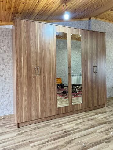 ışkaf: Yeni, Açılan, 6 qapı Düz dolab, Qarderob, paltar dolabı, Azərbaycan — 3