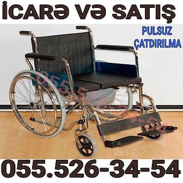 Tibbi geyim: İcarə və satış üçün əlil arabası - Mexaniki tip, iri arxa təkərlər və — 1