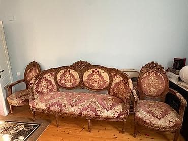 islemis divanlar: Klassik üslubda 3 hissəli salon dəsti - Tərkib: 1 böyük üçlü divan və — 3