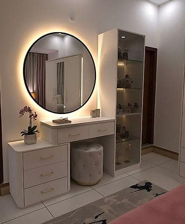 Salon və ev üçün vizaj/saç stolu və güzgü sistemləri – dizayn və — 5