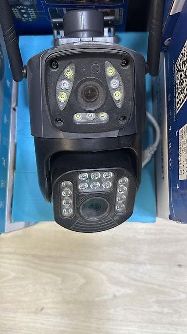 goruntu kamera: IP Wi‑Fi təhlükəsizlik kamerası – ikili modul, PTZ - İkili linza və — 1
