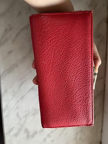Portmone, pulqabıları: Bir iki dəfə istifadə olub yenidir Qadın pulqabısı – qırmızı rəng — 5