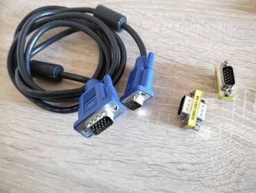 kabel 4: Müxtəlif perexodniklər, kabel və adapterlər Audio giriş 2.5 mm-dən — 3