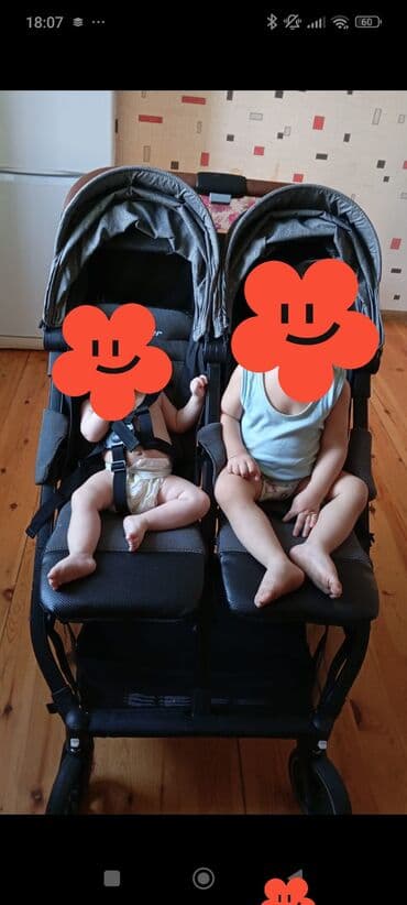 ucuz uşaq geyimləri: Əkizlər üçün araba, İşlənmiş — 1
