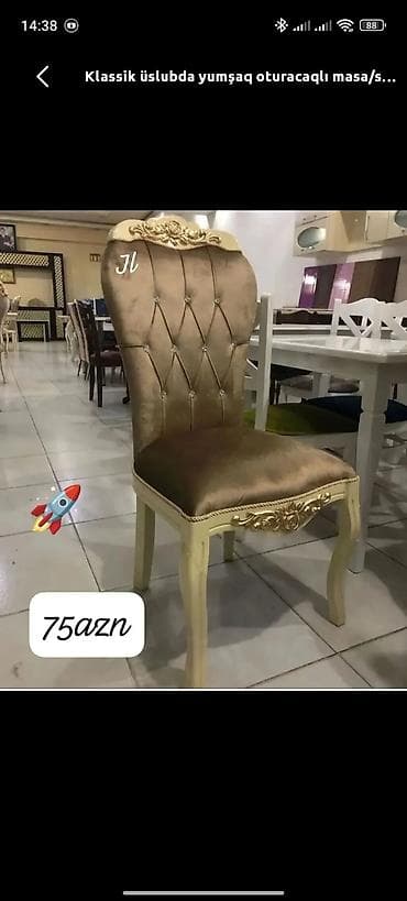 üsdol: Qonaq otağı üçün, Yeni, Qatlanmayan, Stul — 1