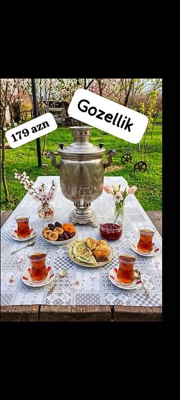 Samovarlar 5 lt 7 lt unvan Baki