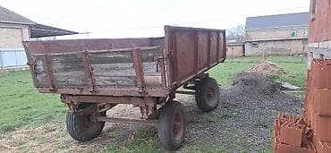 Kənd təsərrüfatı üçün qoşqu (iki oxlu) - Metal karkaslı, hündür