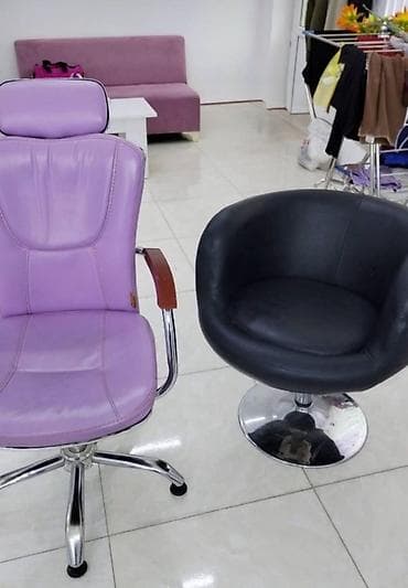 мебель для салона: Güzgülü visaj masası və salon kresloları dəsti - Böyük ölçülü, işıqlı — 2