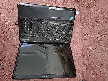 p4 disk: Toshiba Satellite A665 core i5 noutbuk + adapter və USB simli siçan — 3