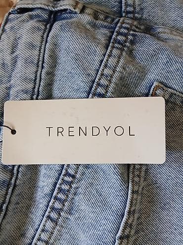 Личные вещи: Джинсы, Trendyolmilla, M, цвет - Голубой — 2