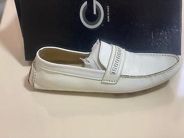 loafer: Fendi kişi mokasinləri – ağ rəng - Model: sürücülük tərzli mokasin - — 2