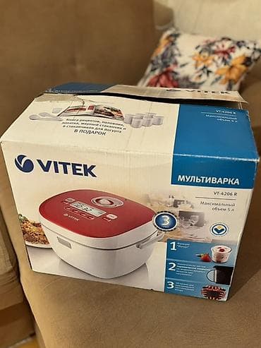 Multivarka VITEK VT-4206 R multivarka - Maksimal həcm: 5 litr - Rəng