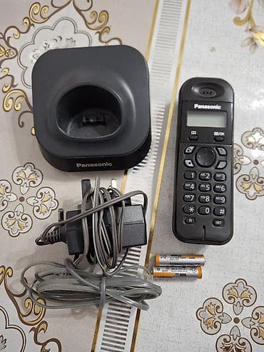 33w adapter: Panasonic simsiz ev telefonu dəsti Komplekt: - Panasonic baza — 1