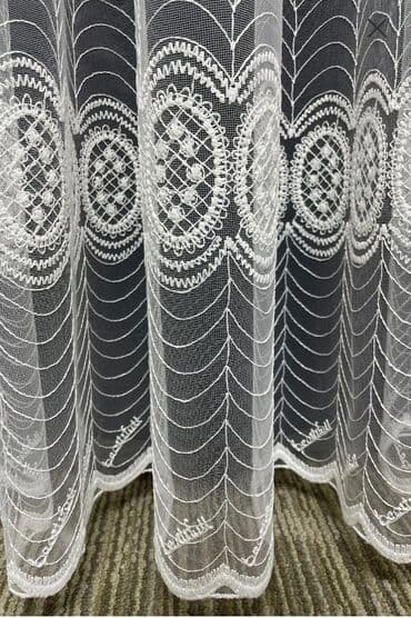 metbex perdeleri 2020: Yeni, Tül, rəng - Ağ, Pulsuz çatdırılma — 4