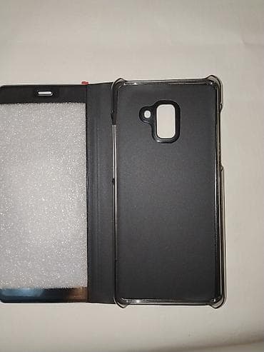 par utusu: Clear View Standing Cover – Samsung Galaxy A8+ (2018) üçün - Model — 1