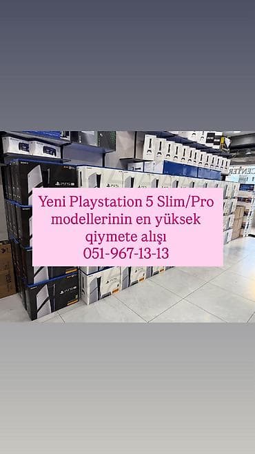 Yalnız yeni ve bağlı qutuda olan Playstation 5 Slim/Pro modellerinin — 1