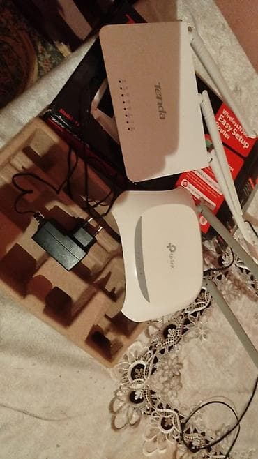Tenda F3 və TP-Link Wi‑Fi router dəsti Suraxanıda Məhsul tərkibi: -