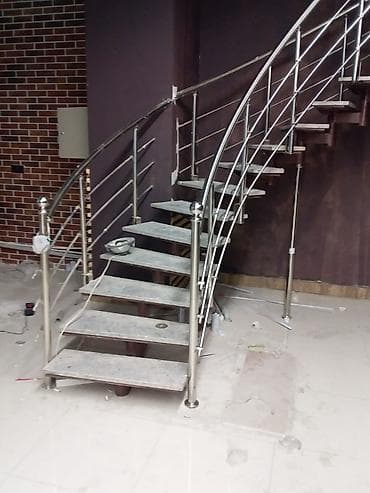 Paslanmayan poladdan (nerj) spiralvari pilləkən sistemi - Karkas