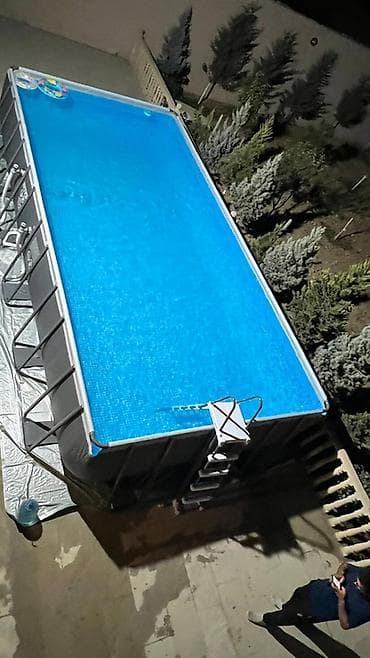 sta su baseni: Böyük ölçülü karkaslı həyətyanı hovuz - Tip: yerüstü metal karkaslı — 7