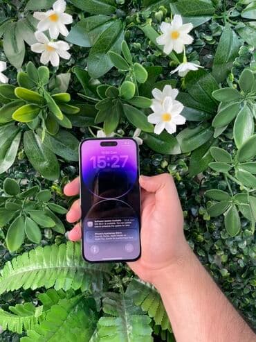 irshad telecom iphone: IPhone 14 Pro, 128 GB, Deep Purple, Zəmanət, Face ID — 6