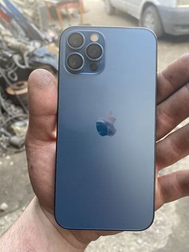 iphone 15 pro max işlənmiş: IPhone 12 Pro, 128 ГБ, Pacific Blue, Face ID, Беспроводная зарядка — 1