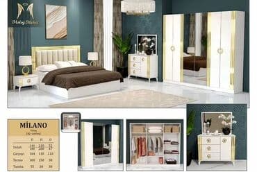 yatag dedi: 2 təknəfərlik çarpayı, Dolab, Termo, Komod, Türkiyə, Yeni — 23