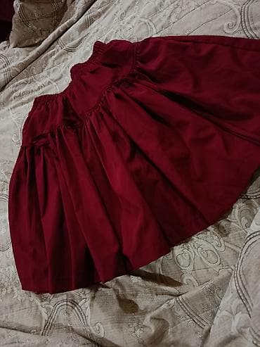 rezin bot: Bordo rəngli qadın ətəyi 2 eded var elde yenidir 🌸 - Model: Büzgülü — 1