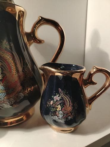 Süfrə qab-qacaqı: Çay dəsti, rəng - Göy, Farfor, 2 nəfərlik — 4